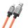 Cablu BASEUS USB la Apple Lightning 8-pini CoolPlay 2,4A 2m portocaliu CAKW000507