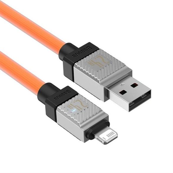 Cablu BASEUS USB la Apple Lightning 8-pini CoolPlay 2,4A 2m portocaliu CAKW000507