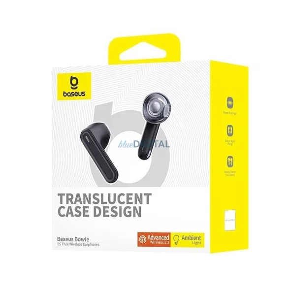Căști fără fir Bluetooth Baseus E5 TWS - negru
