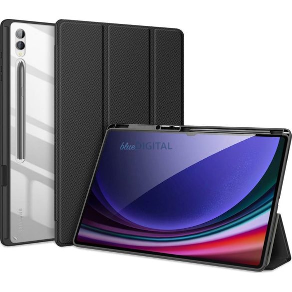 Dux Ducis Toby carcasă de carte cu suport pentru stilou Samsung Galaxy Tab S8 Ultra/S9 Ultra/S10 Ultra - negru