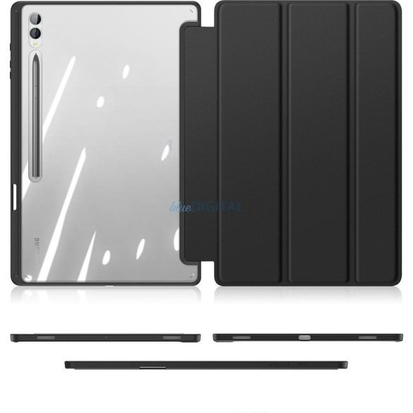 Dux Ducis Toby carcasă de carte cu suport pentru stilou Samsung Galaxy Tab S8 Ultra/S9 Ultra/S10 Ultra - negru