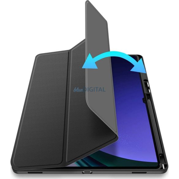 Dux Ducis Toby carcasă de carte cu suport pentru stilou Samsung Galaxy Tab S8 Ultra/S9 Ultra/S10 Ultra - negru