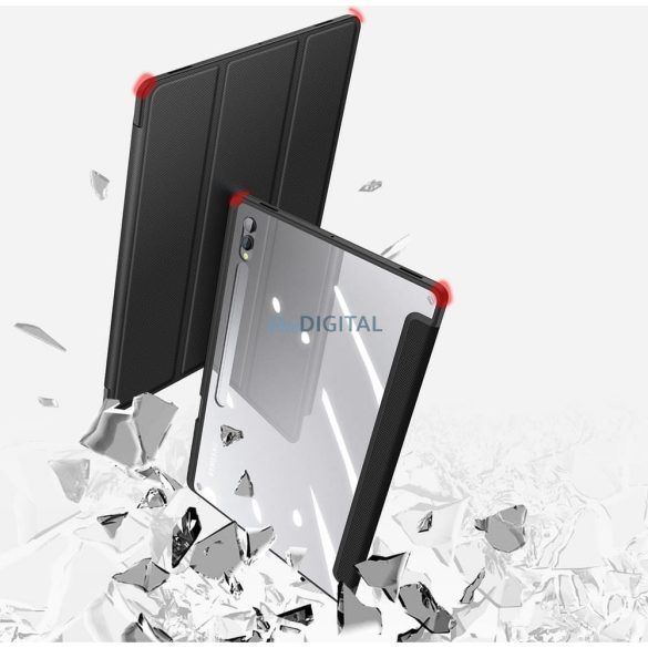 Dux Ducis Toby carcasă de carte cu suport pentru stilou Samsung Galaxy Tab S8 Ultra/S9 Ultra/S10 Ultra - negru