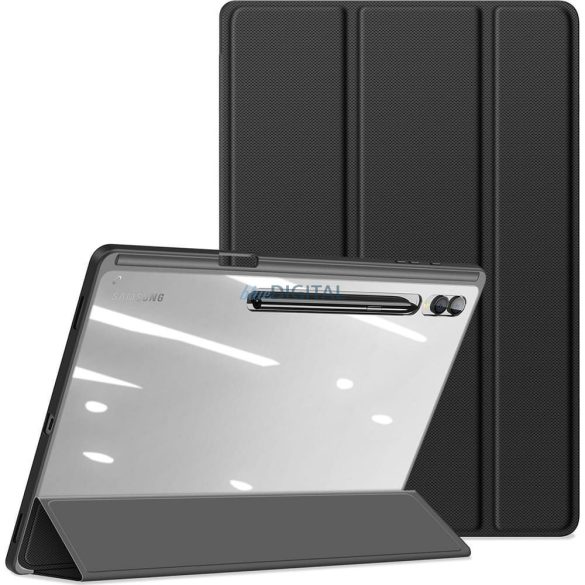 Dux Ducis Toby carcasă de carte cu suport pentru stilou Samsung Galaxy Tab S8 Ultra/S9 Ultra/S10 Ultra - negru