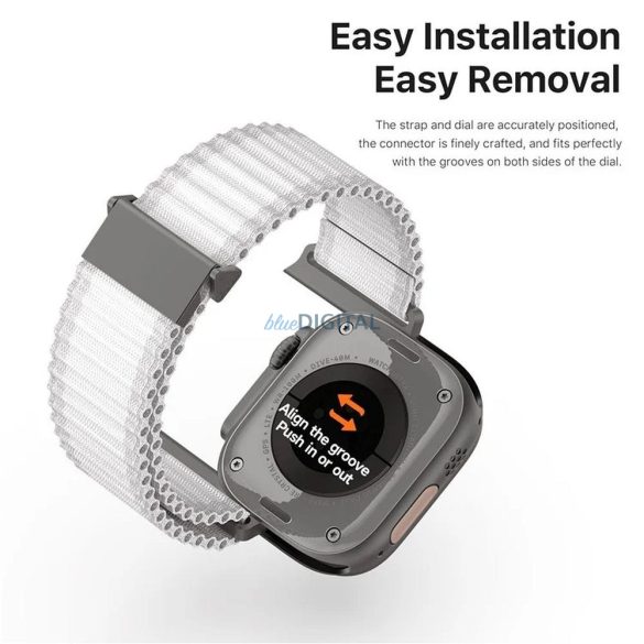 Dux Ducis YC Nylon de înlocuire curea Apple Watch 38 / 40 / 41 mm - alb