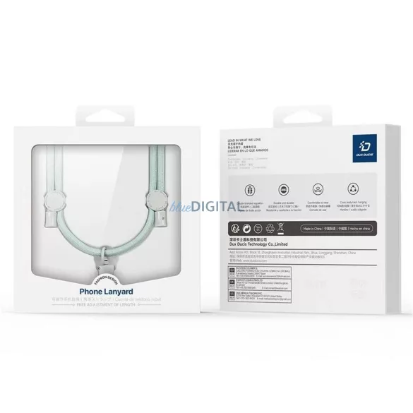 Curea de gât Dux Ducis Plaz - verde deschis
