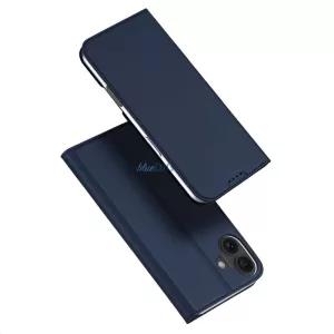 HUSĂ! - Carcasă de carte Dux Ducis Skin Pro pentru iPhone 16 Plus - albastru
