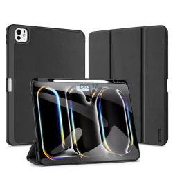   Husa DUX DUCIS DOMO pliabila cu stocare creion pentru iPad Pro 13 (2024) neagra