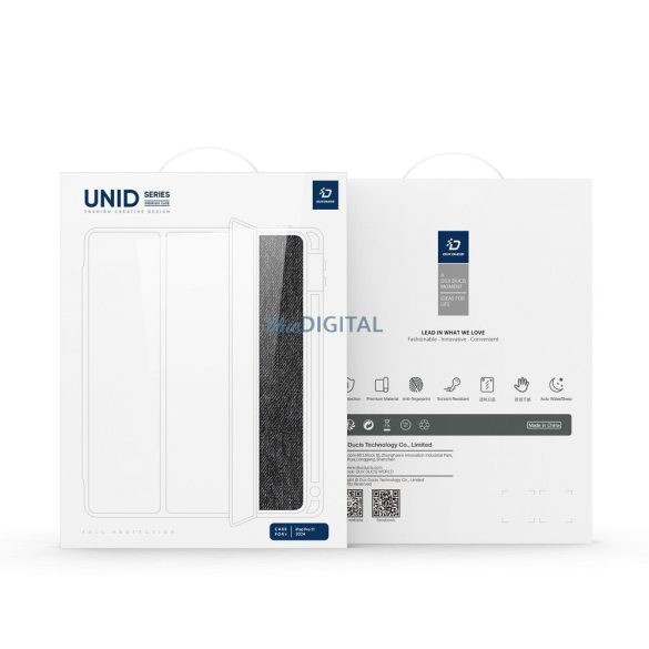 Husa DUX DUCIS UNID pliabila cu stocare creion pentru iPad Pro 11 (2024) neagra
