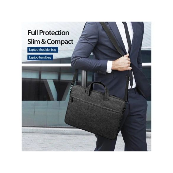 Husa DUX DUCIS LBJB pentru laptop 15.5-16" Geanta de umar neagra