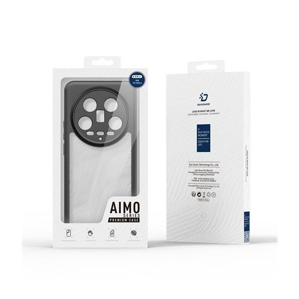 DUX DUCIS Aimo - Husă din spate durabilă pentru Xiaomi 14 Ultra neagră