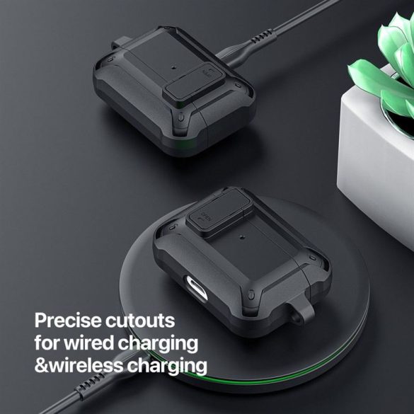 DUX DUCIS PECO - Husa armura pentru AirPods Pro2 - neagra