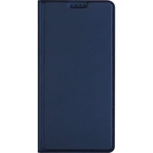 DUX DUCIS Skin Pro - Husă din piele netedă pentru Samsung Galaxy A35 albastru