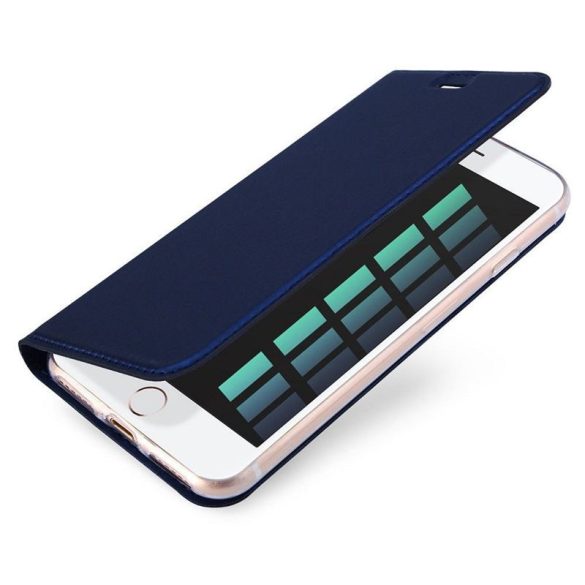 DUX DUCIS Skin Pro - Husă din piele netedă pentru Samsung Galaxy A55 albastru