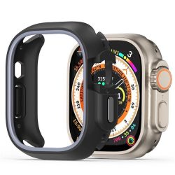   DUX DUCIS Bamo - Hard PC + Silicon moale Apple Watch Ultra/Ultra 2 49mm Husă miezul nopții/gri