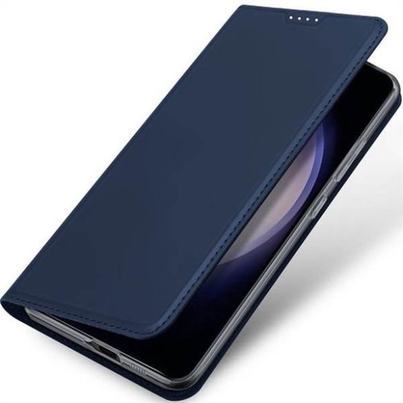 DUX DUCIS Skin Pro - Husa din piele neteda pentru Samsung Galaxy S24 Plus albastra