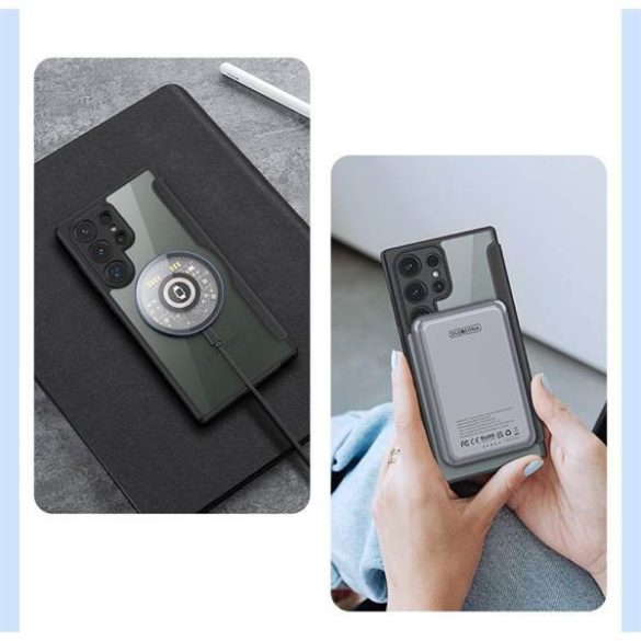 DUX DUCIS Skin Pro - Husă din piele netedă pentru Samsung Galaxy S24 Ultra negru