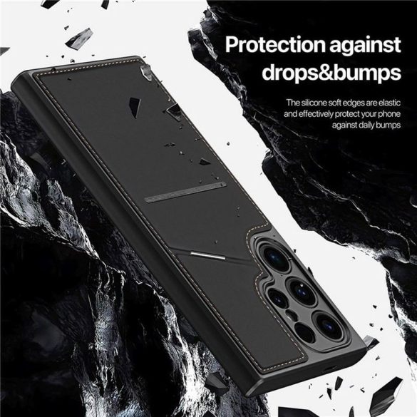 DUX DUCIS Rafi II Mag - Husa Spate cu suport compatibil cu MagSafe pentru Samsung S24 Ultra