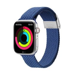   DUX DUCIS Mixture Pro - curea împletită extensibilă pentru Apple Watch 42/44/45/49mm albastru
