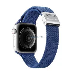   DUX DUCIS Mixture Pro - curea împletită extensibilă pentru Apple Watch 42/44/45/49mm albastru