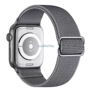 DUX DUCIS Mixture Pro - curea extensibilă împletită pentru Apple Watch 42/44/45/49 mm midnight