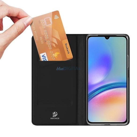 DUX DUCIS Skin Pro - Husă din piele netedă pentru Samsung Galaxy A05s negru