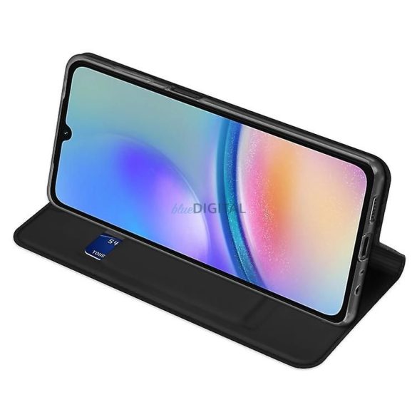 DUX DUCIS Skin Pro - Husă din piele netedă pentru Samsung Galaxy A05s negru