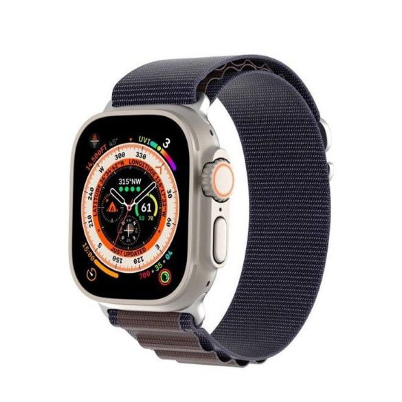 DUX DUCIS GS - curea din nailon țesut pentru Apple Watch 42/44/45/49 mm indigo