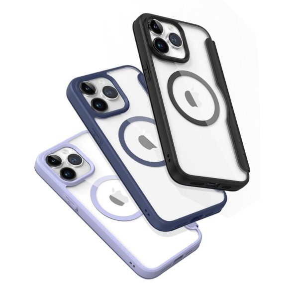 DUX DUCIS Skin X Pro -HusăFolio compatibilă cu MagSafe pentru Apple iPhone 15 Pro Max negru