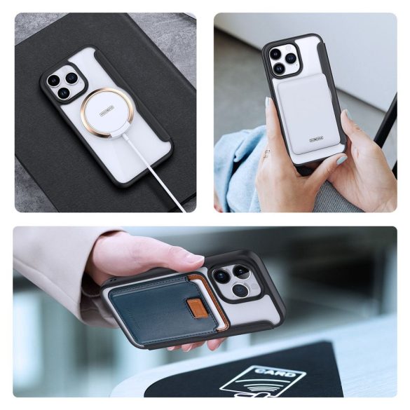 DUX DUCIS Skin X Pro -HusăFolio compatibilă cu MagSafe pentru Apple iPhone 15 Pro Max negru