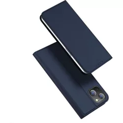   HUSĂ! - DUX DUCIS Skin Pro - Husă din piele netedă pentru Apple iPhone 15 Plus albastru