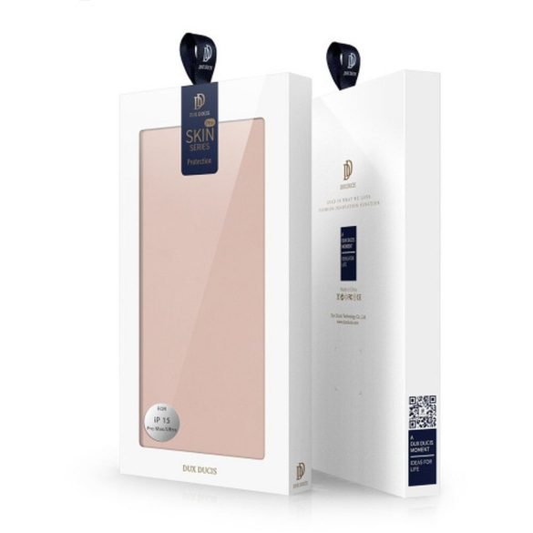 DUX DUCIS Skin Pro - Husă din piele netedă pentru Apple iPhone 15 Pro Max rose