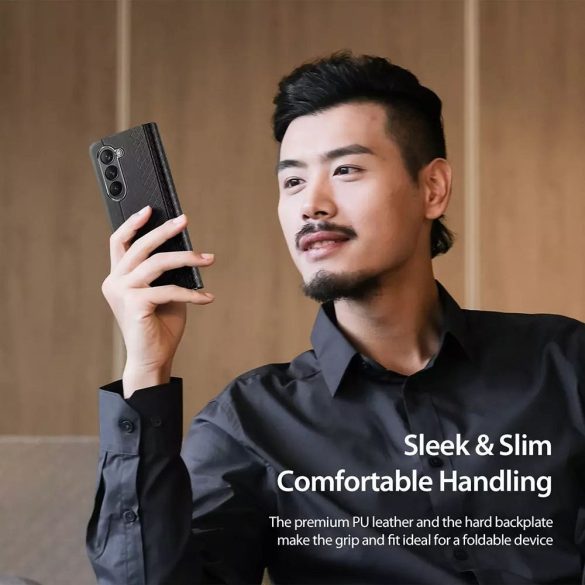 DUX DUCIS Bril - Husă din piele PU pentru Samsung Galaxy Z Fold5 5G negru