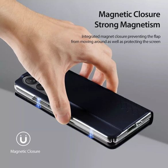 DUX DUCIS Bril - Husă din piele PU pentru Samsung Galaxy Z Fold5 5G albastru