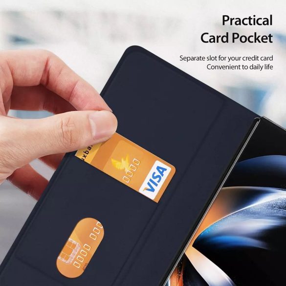 DUX DUCIS Bril - Husă din piele PU pentru Samsung Galaxy Z Fold5 5G albastru