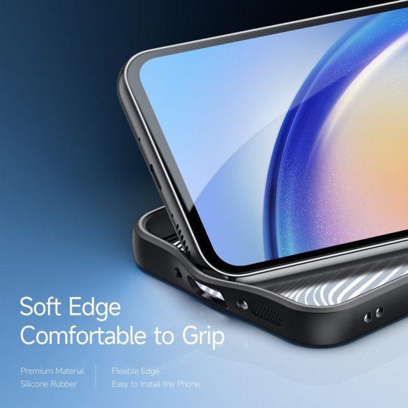 DUX DUCIS Aimo - Husă din spate durabilă pentru Samsung Galaxy A34 neagră