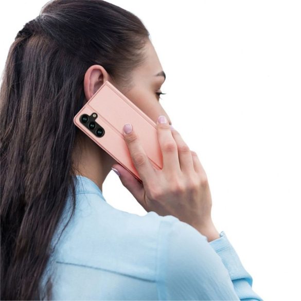 DUX DUCIS Skin Pro - Husă din piele netedă pentru Samsung Galaxy A14 4G/5G różowy