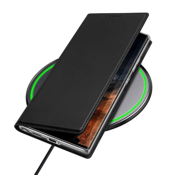 DUX DUCIS Skin Pro - Husă din piele netedă pentru Samsung Galaxy S23 Ultra negru