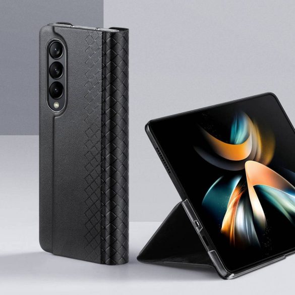 DUX DUCIS Bril - Husă din piele PU pentru Samsung Galaxy Z Fold4 5G negru