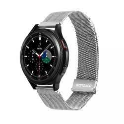   DUX DUCIS Milanese - curea magnetică din oțel inoxidabil pentru Samsung Galaxy Watch / Huawei Watch / Honor Watch (bandă de 20 mm) argintiu