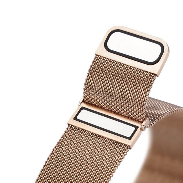 DUX DUCIS Milanese - curea magnetică din oțel inoxidabil pentru Apple Watch 38/40/41mm aur
