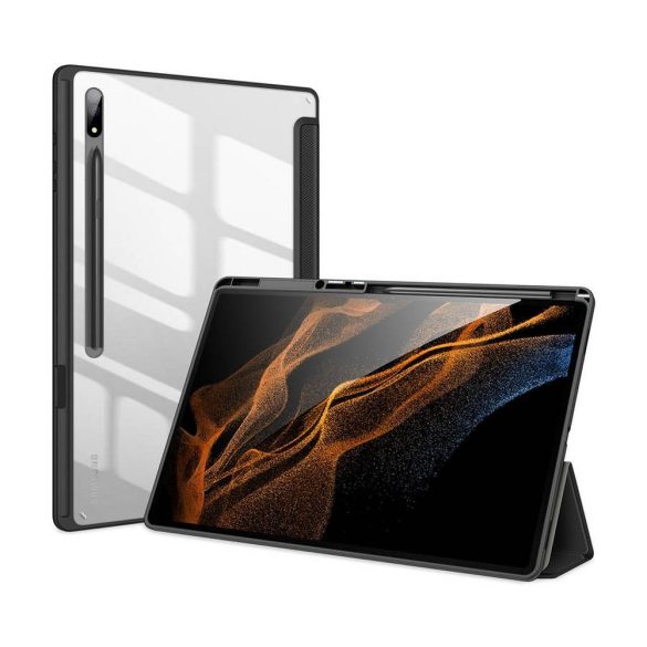 DUX DUCIS Toby - Husă inteligentă cu stocare creion pentru Samsung Tab S8 Ultra (X900/X906) negru