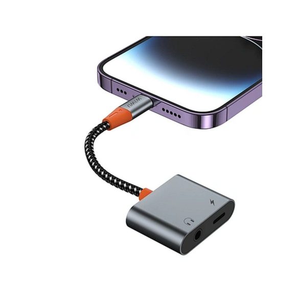 WiWU - Adaptor audio LT10 Typ C la Typ C + 3.5mm