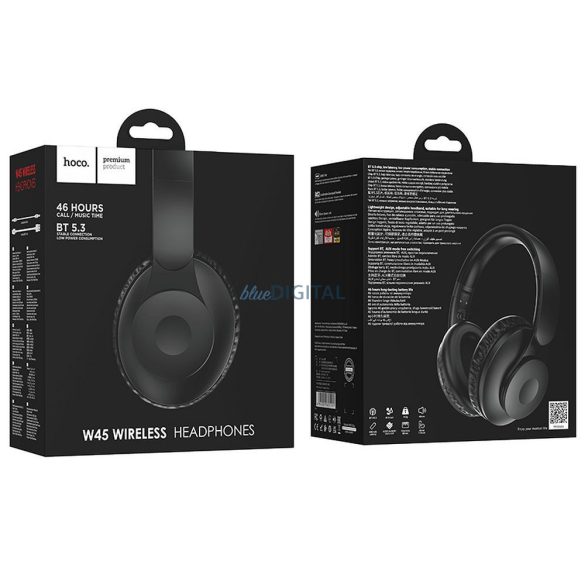 Căști fără fir Bluetooth Hoco W45 - negru