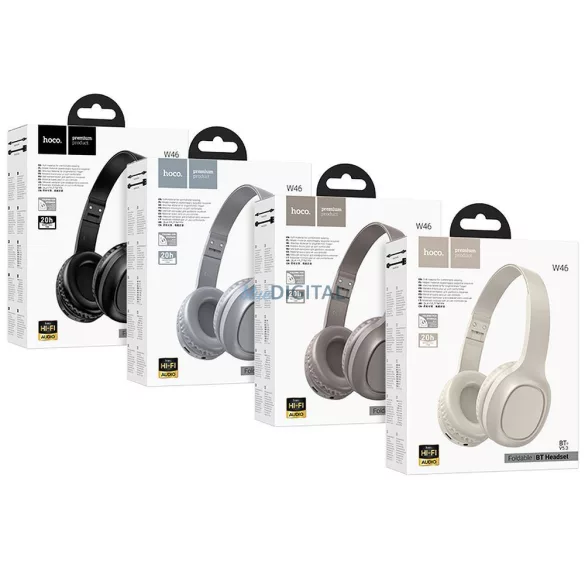 Căști fără fir Bluetooth Hoco W46 - alb