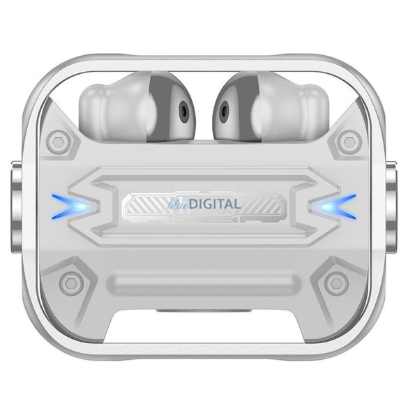 Căști bluetooth fără fir HOCO TWS EW55 Trendy Argintiu adevărat