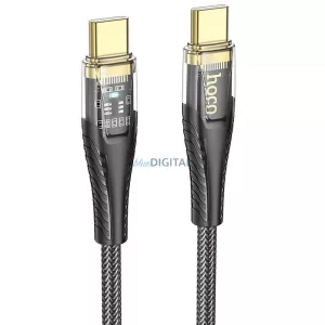 HOCO Cablu tip C la tip C 3A 60W U121 1,2 m negru