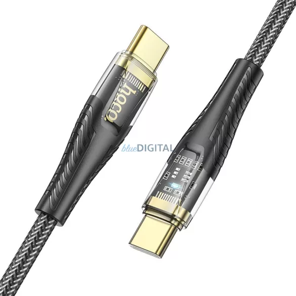 HOCO Cablu tip C la tip C 3A 60W U121 1,2 m negru