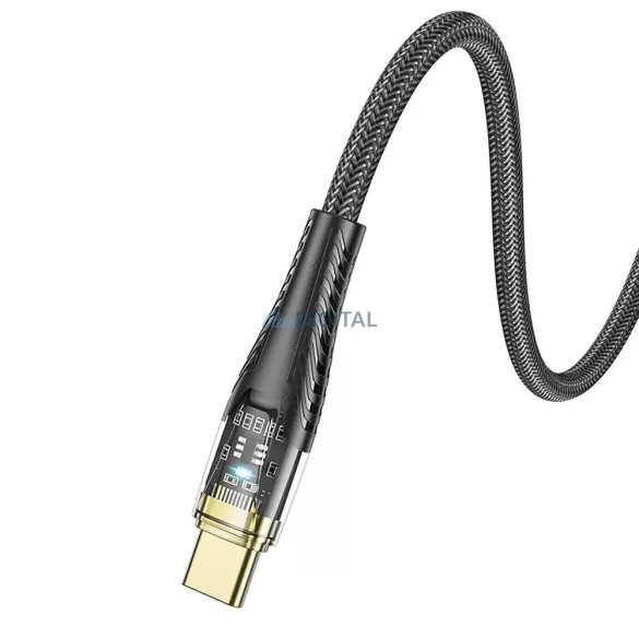 HOCO Cablu tip C la tip C 3A 60W U121 1,2 m negru