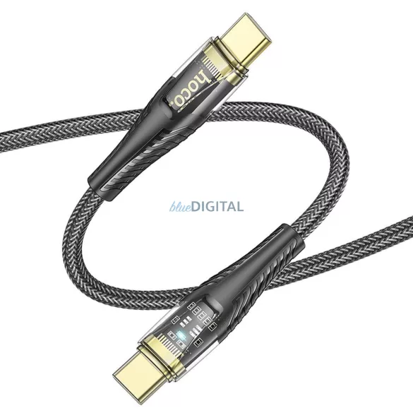HOCO Cablu tip C la tip C 3A 60W U121 1,2 m negru